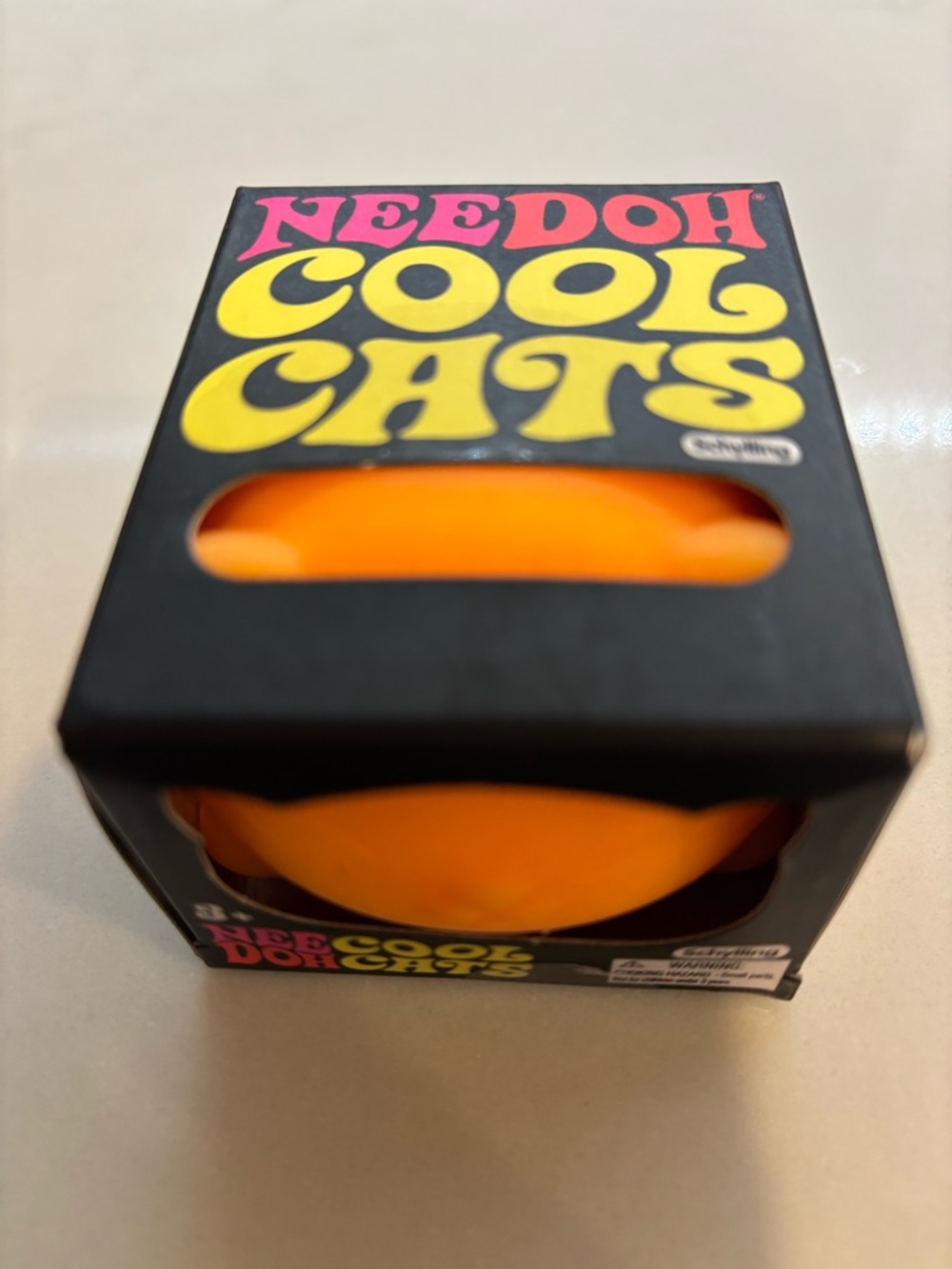 Needoh Cool Cats Orange Squishy Toy - Picture 2 of 2